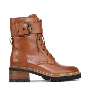 Line Boots in Brandy