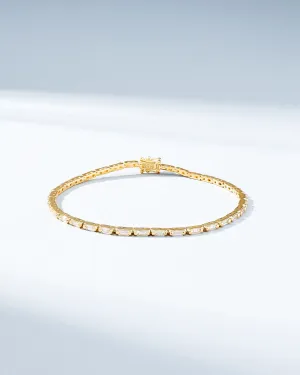 Linear Diamond Tennis Bracelet