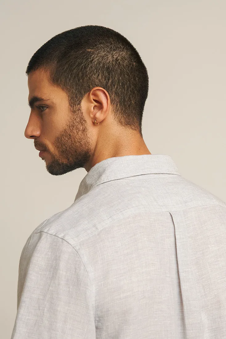 Linen blend shirt