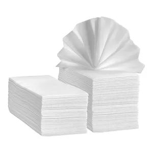 Linen-Feel Guest Towels - Disposable Cloth Dinner Napkins, Bathroom