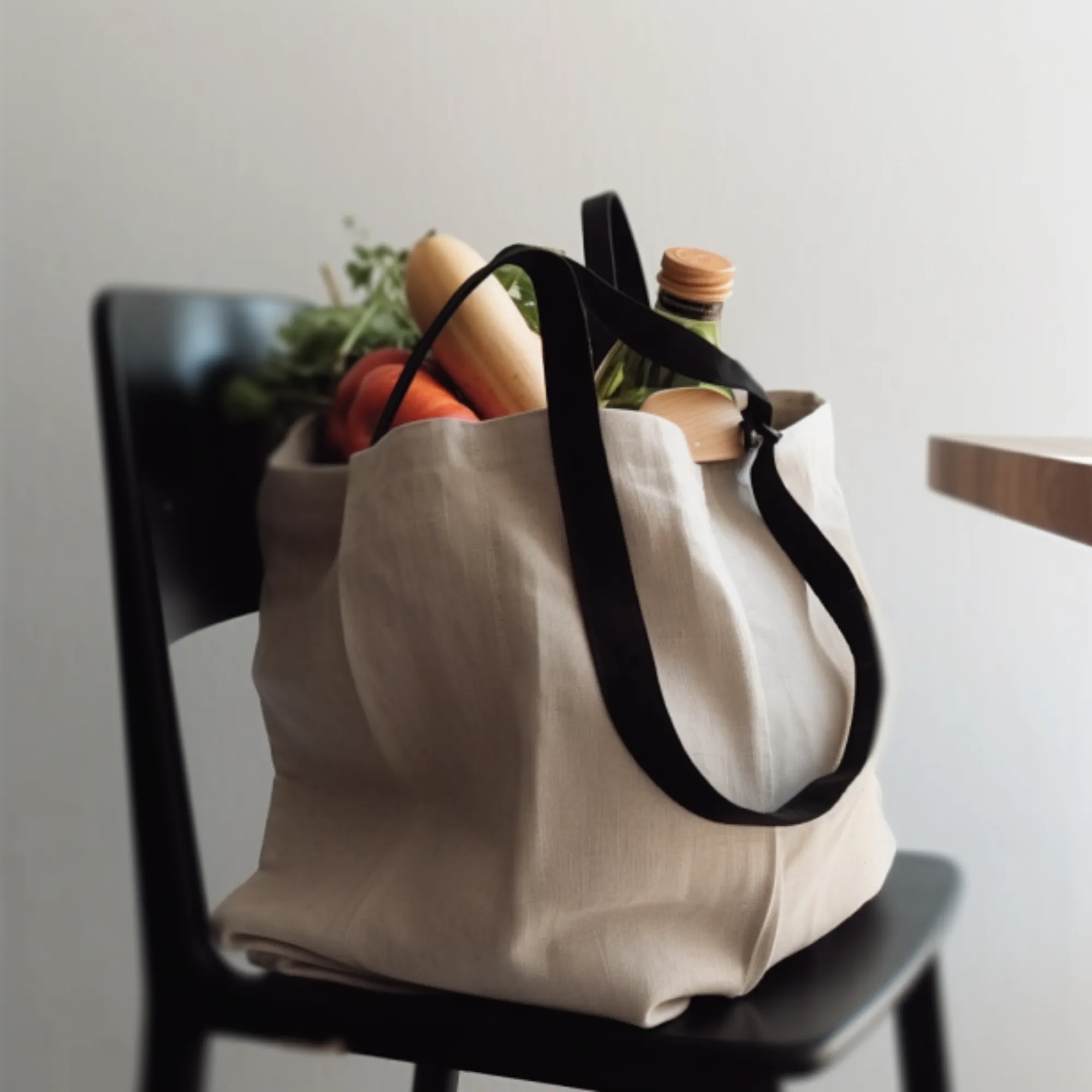 Linen Large Shopping Bag