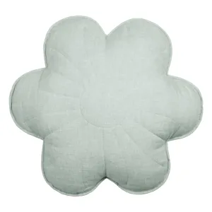 Linen Mint - Flower Pillow