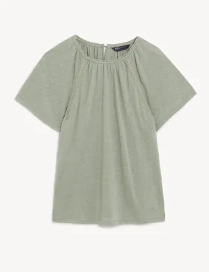 Linen Rich Broderie Top