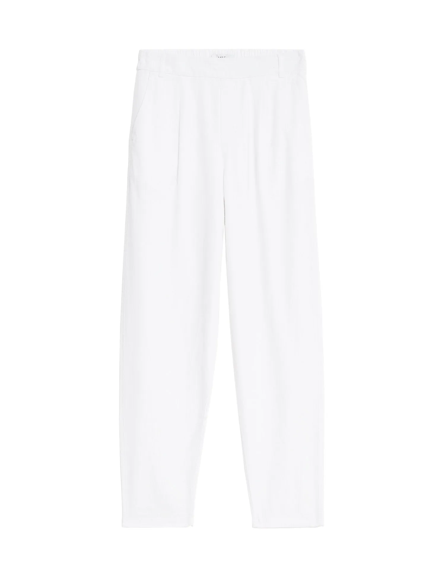 Linen Rich Tapered Trousers