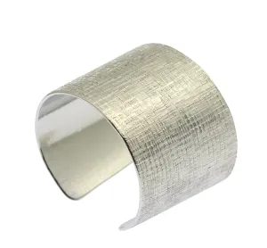 Linen Texturized Aluminum Cuff