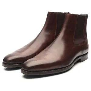 'Lingfield' Dark Brown Leather Chelsea Boots UK 7 E