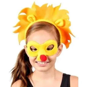 Lion - Headband and Mask Set