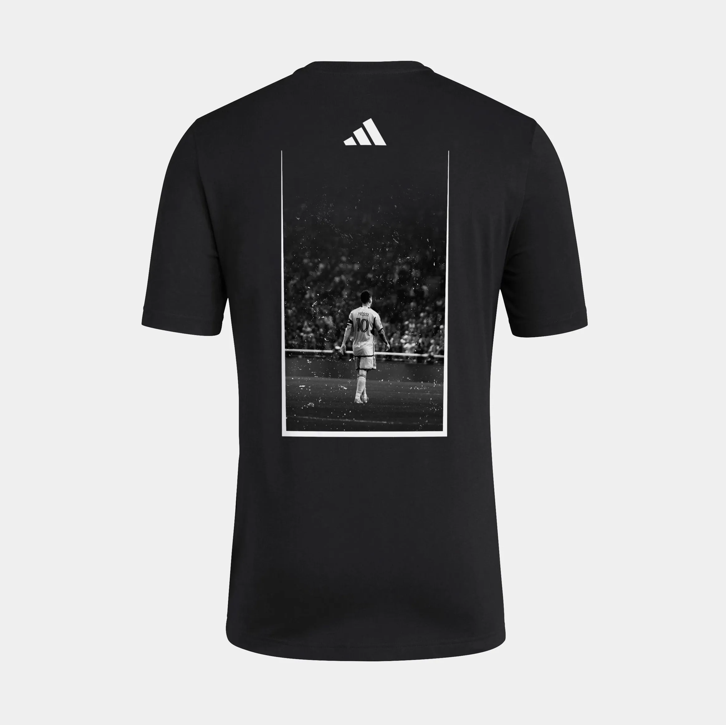 Lionel Messi Greatest Of All Time Mens Short Sleeve Shirt (Black)