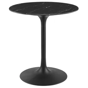 Lippa 28" Round Artificial Marble Dining Table