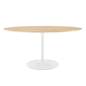 Lippa 60" Oval Natural Wood Grain Dining Table