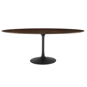 Lippa 78" Oval Wood Grain Dining Table