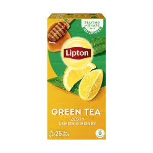 LIPTON GREEN TEA ZESTY LEMON & HONEY 25 TEA BAGS