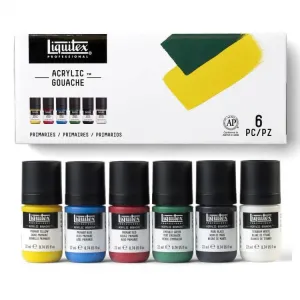 Liquitex Professional Acrylic Gouache Primary Set 6 x 22ml