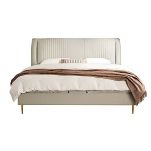 LISA Leather Upholstered Bed