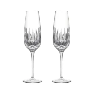 Lismore Diamond Essence Flute Glass (Set of 2)