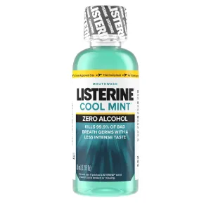 Listerine Zero Alcohol Cool Mint Mouthwash 3.2 oz