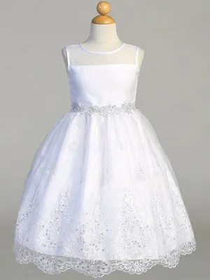 Lito Embroidered Organza w/ Sequins Communion Dress