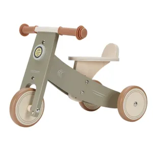 Little Dutch balance bike tricycle Olive