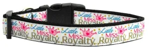 Little Miss Royalty Nylon Dog Collar Xl