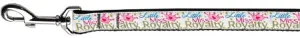 Little Miss Royalty Nylon Dog Leash 3-8 Inch Wide 4ft Long