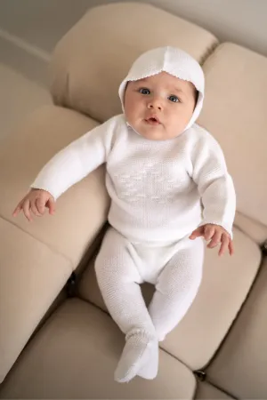 Little Star Three Piece Knitted Outfit for Newborns – 100% Organic Cotton (Available in 4 Colors)