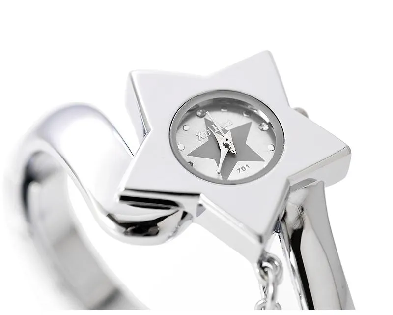 Little Star Women Crystal Bangle Watch