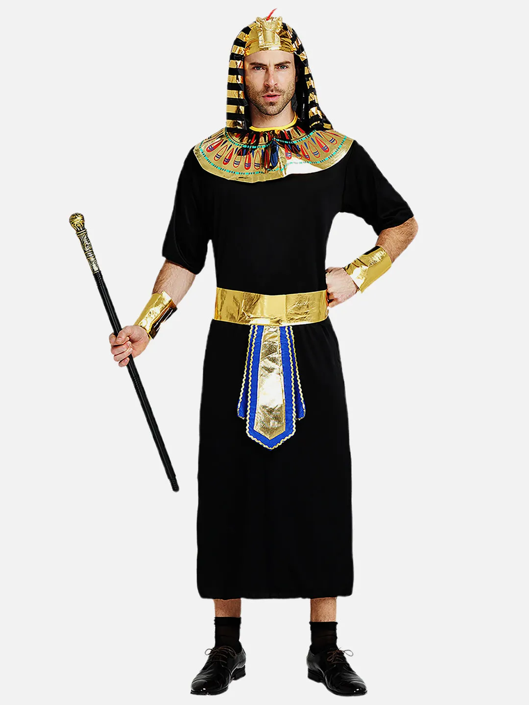 Little Surprise Box Black Egyptian King Adults Halloween Costume Dress Up one size