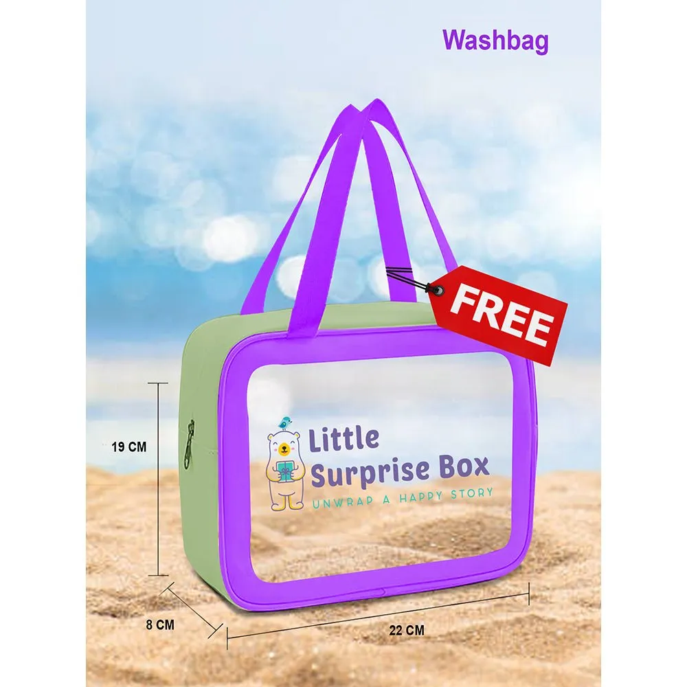 Little Surprise Box Purple Abstract Swimwear