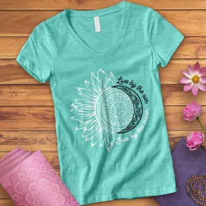 Live By The Sun Love By The Moon V-Neck