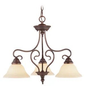 Livex Coronado 3 Light Imperial Bronze Chandelier - C185-6133-58