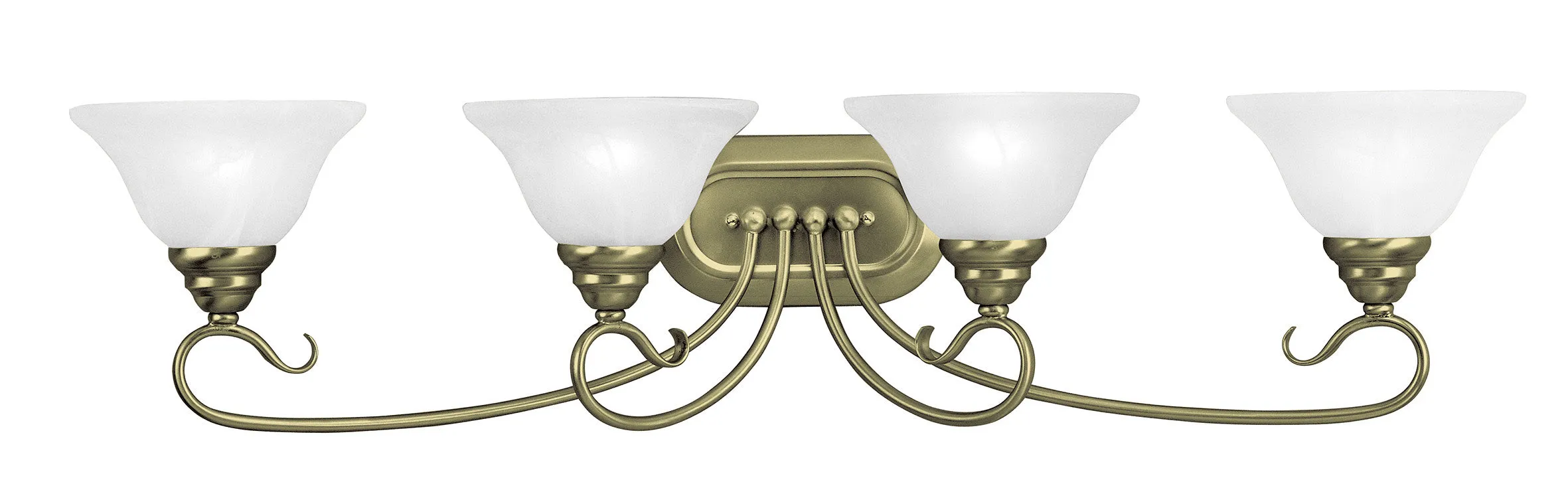 Livex Coronado 4 Light Antique Brass Bath Light - C185-6104-01