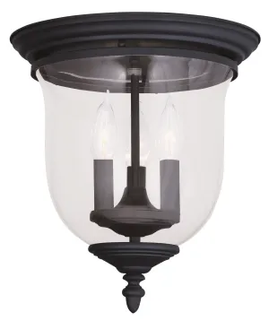 Livex Legacy 3 Light Black Ceiling Mount - C185-5021-04