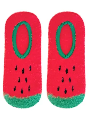 Living Royal Fuzzy Slippers – Watermelon