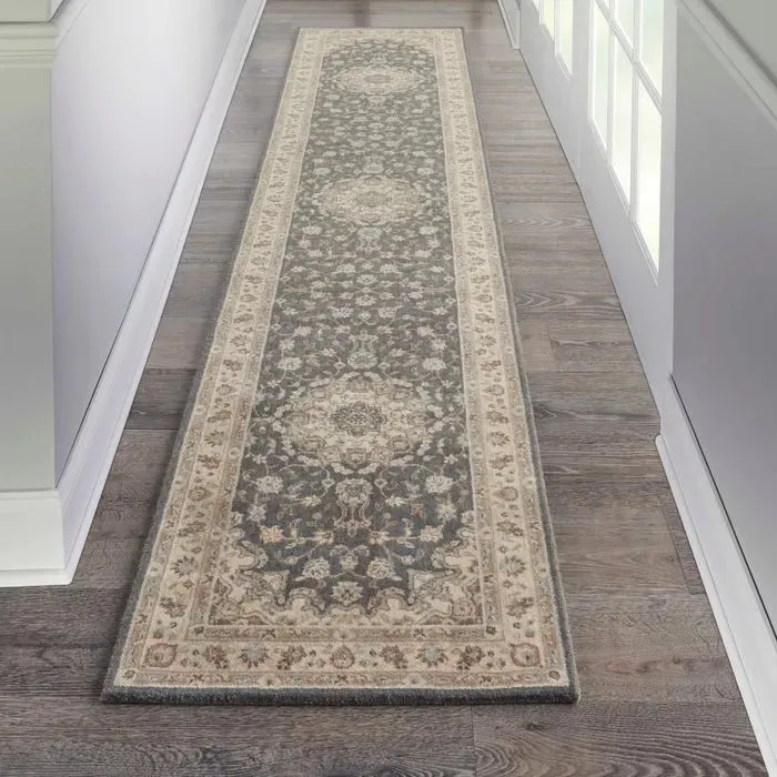 Living Treasures LI15 Grey/Ivory Rug