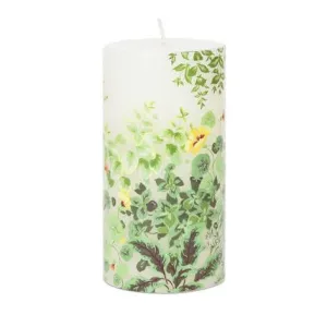 Living Wall Printed Pillar Candle