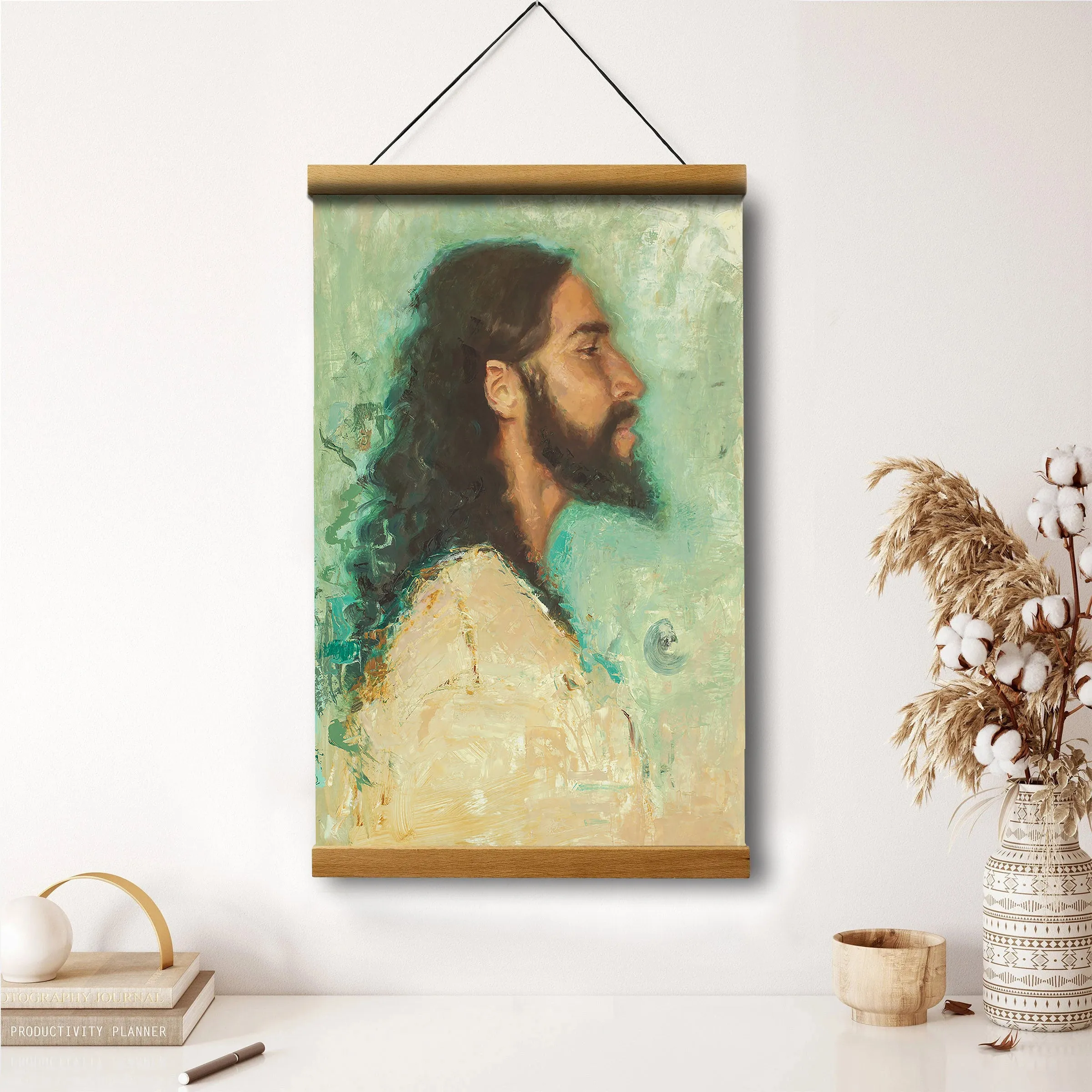 Living Waters Hanging Canvas Wall Art - Gift For Mom - Religious Canvas