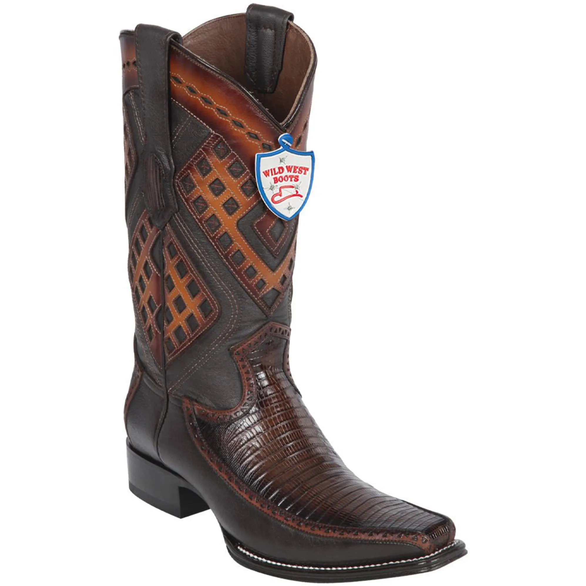 Lizard Mens Cowboy Boots European Toe