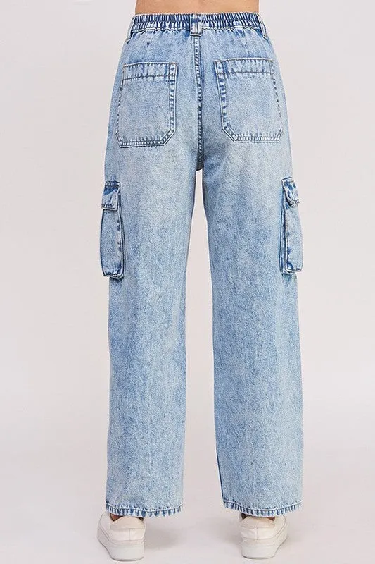 Lizzo Plus High waist Baggy Cargo Jeans