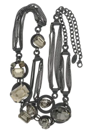 LK DESIGNS COLORADO Gunmetal Necklace