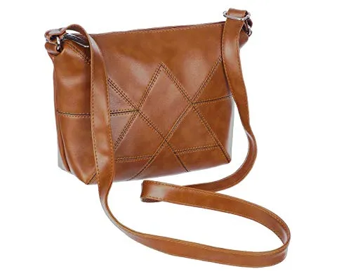 LL LEATHER LAND DESIGNER BAGS Unisex Adult Sling Bag - SLG_90 ( Tan)