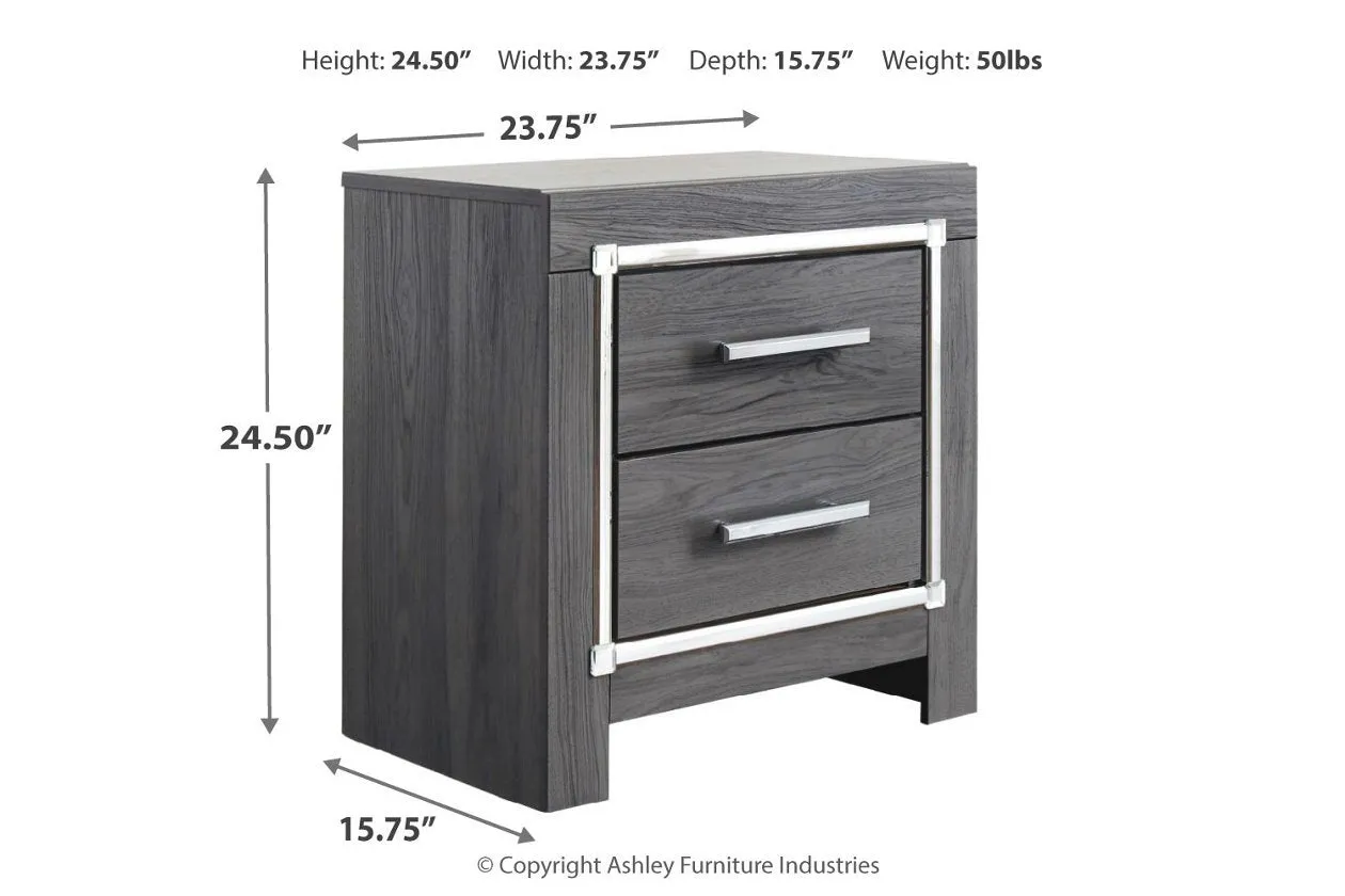 Lodanna Gray Nightstand