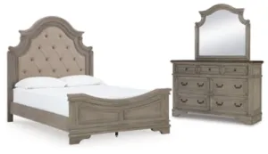 Lodenbay Queen Panel Bed with Mirrored Dresser