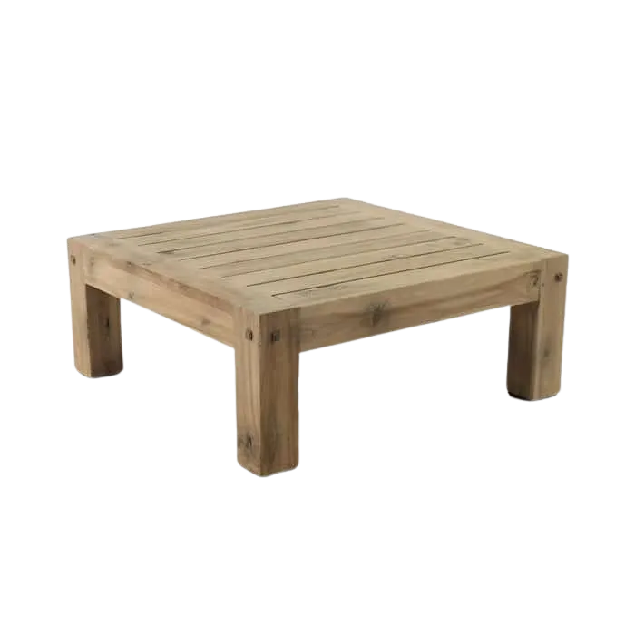 Lodge Outdoor Distressed Teak Coffee Table