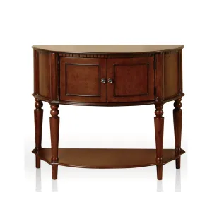 Lofton Traditional Brown Cherry Console Table