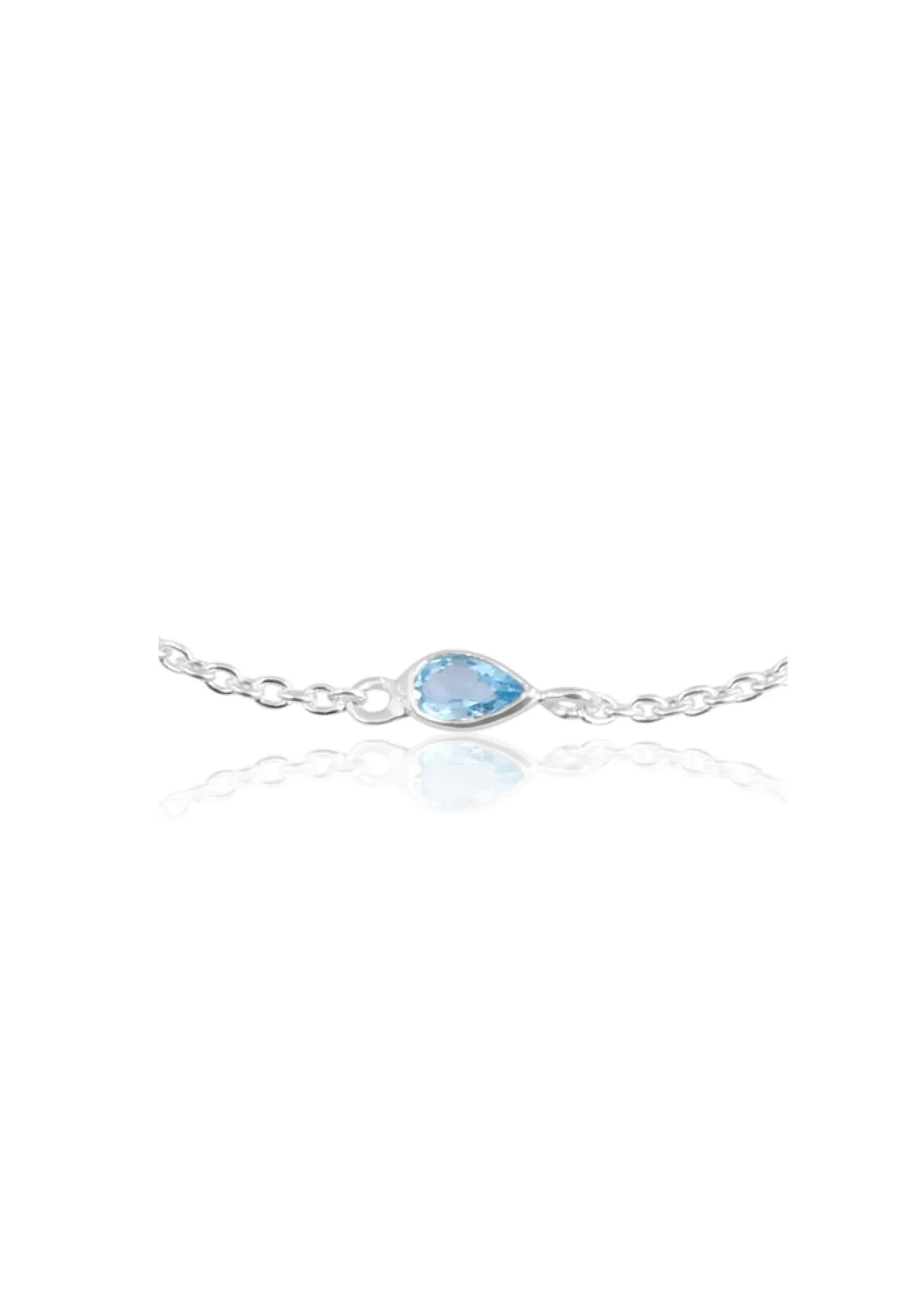 Lola Knight - Blue Topaz Bracelet - Silver