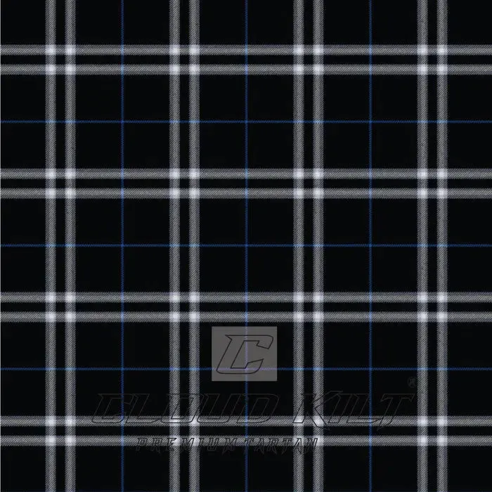 London Fog Black Premium Tartan Kilt