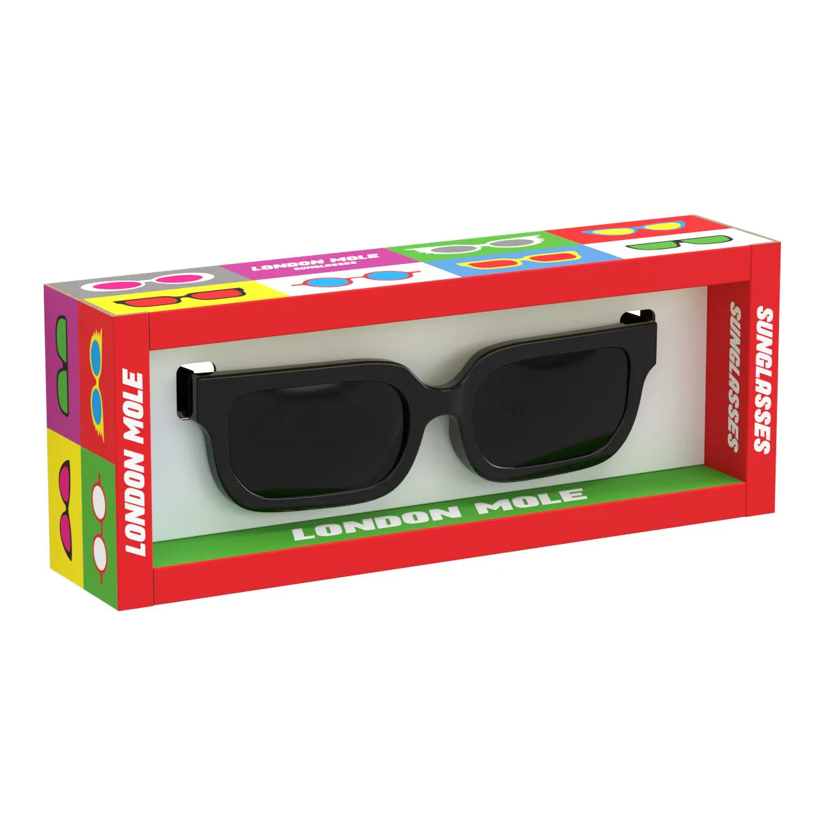 London Mole Icy Sunglasses Gloss Black / Black