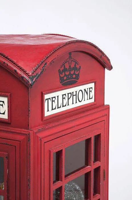 London Telephone Red Display Cabinet