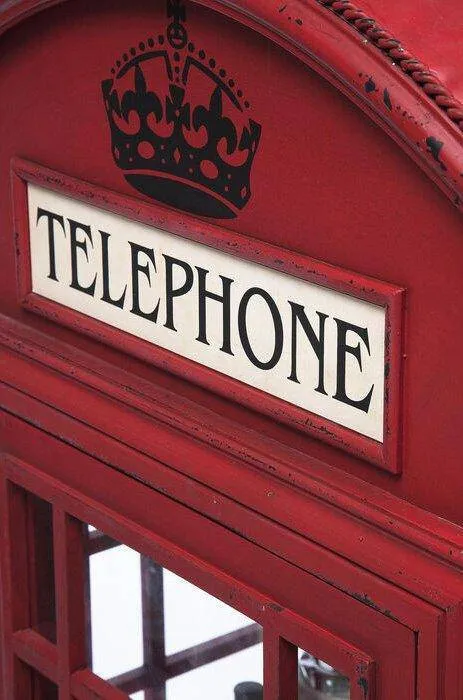 London Telephone Red Display Cabinet