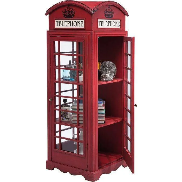 London Telephone Red Display Cabinet